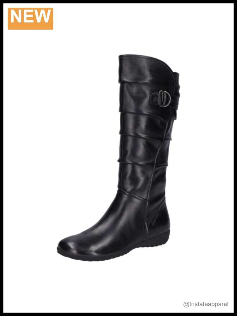 Josef Seibel Women's Naly 23 Mid-Calf Leather Knee High Boots with Inside Zipper